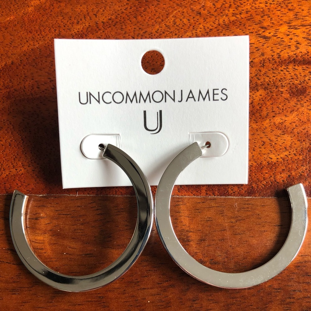 Uncommon James silver hoop earrings
